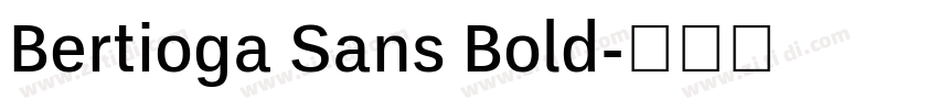 Bertioga Sans Bold字体转换